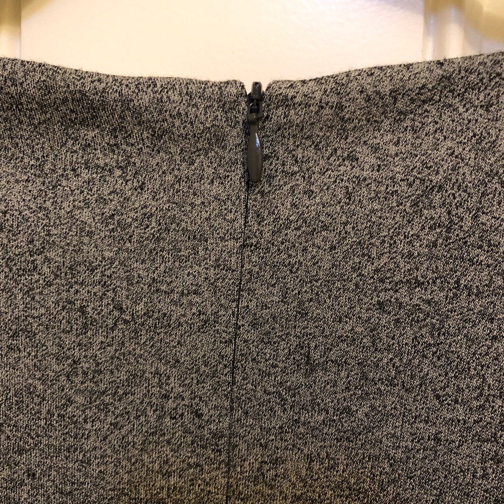 BOSS Hugo Boss Wrap Front knot Sheath Dress Wool Blend S grey cropped sleeve - Picture 5 of 12